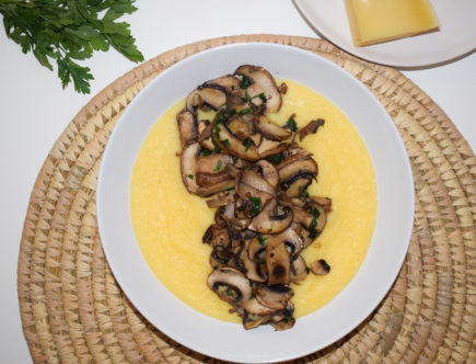 Polenta Crémeuse aux champignons