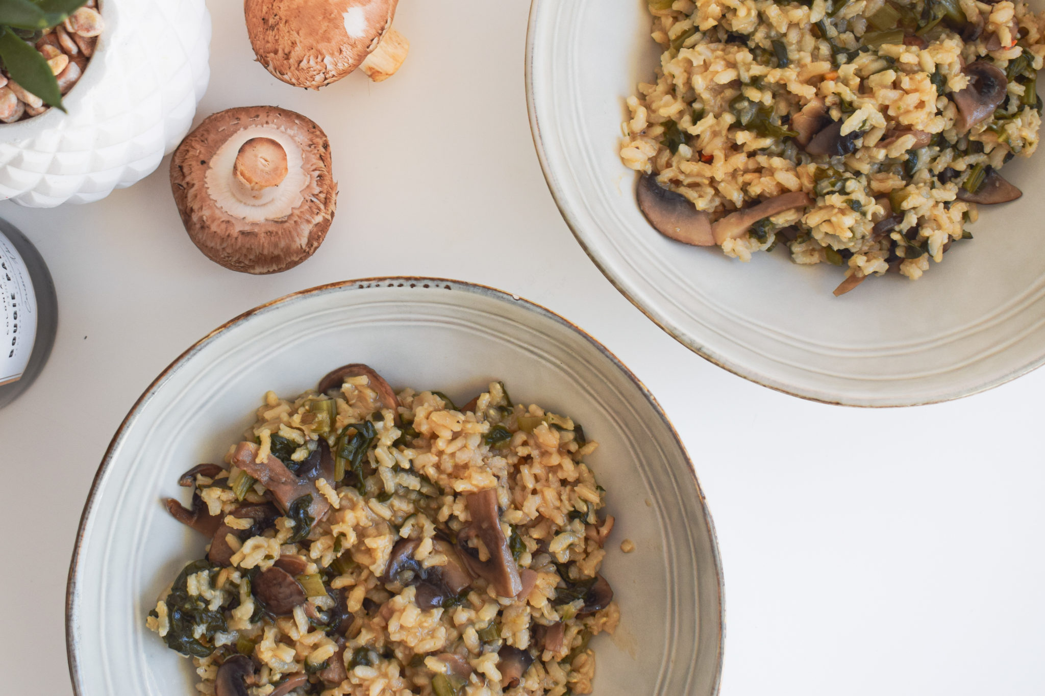Risotto aux blettes et champignons pour un plat gourmand et sain